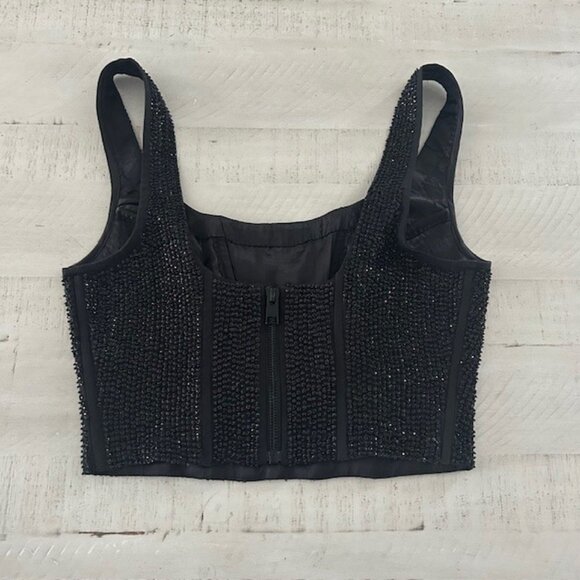 Frame Beaded Corset Top - Picture 3 of 4
